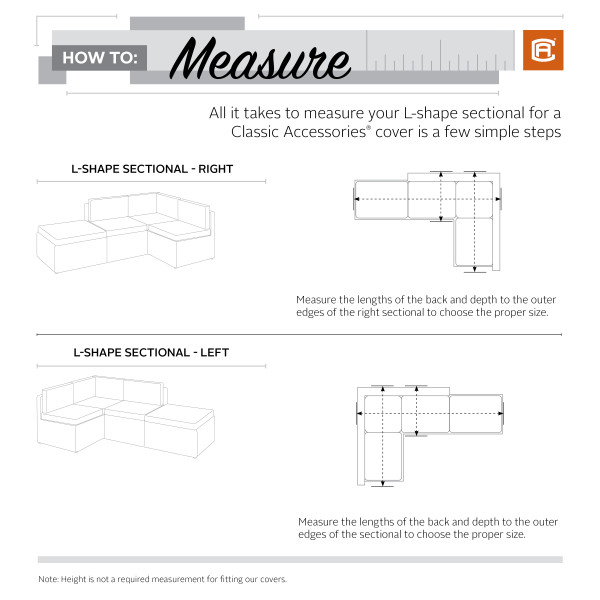 How to measure Sectionals Classic Accessories Support Center