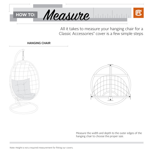 How to measure Hanging Chairs Classic Accessories Support Center