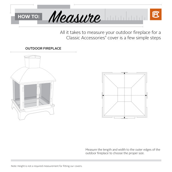 How to measure Outdoor Fireplace Classic Accessories Support Center